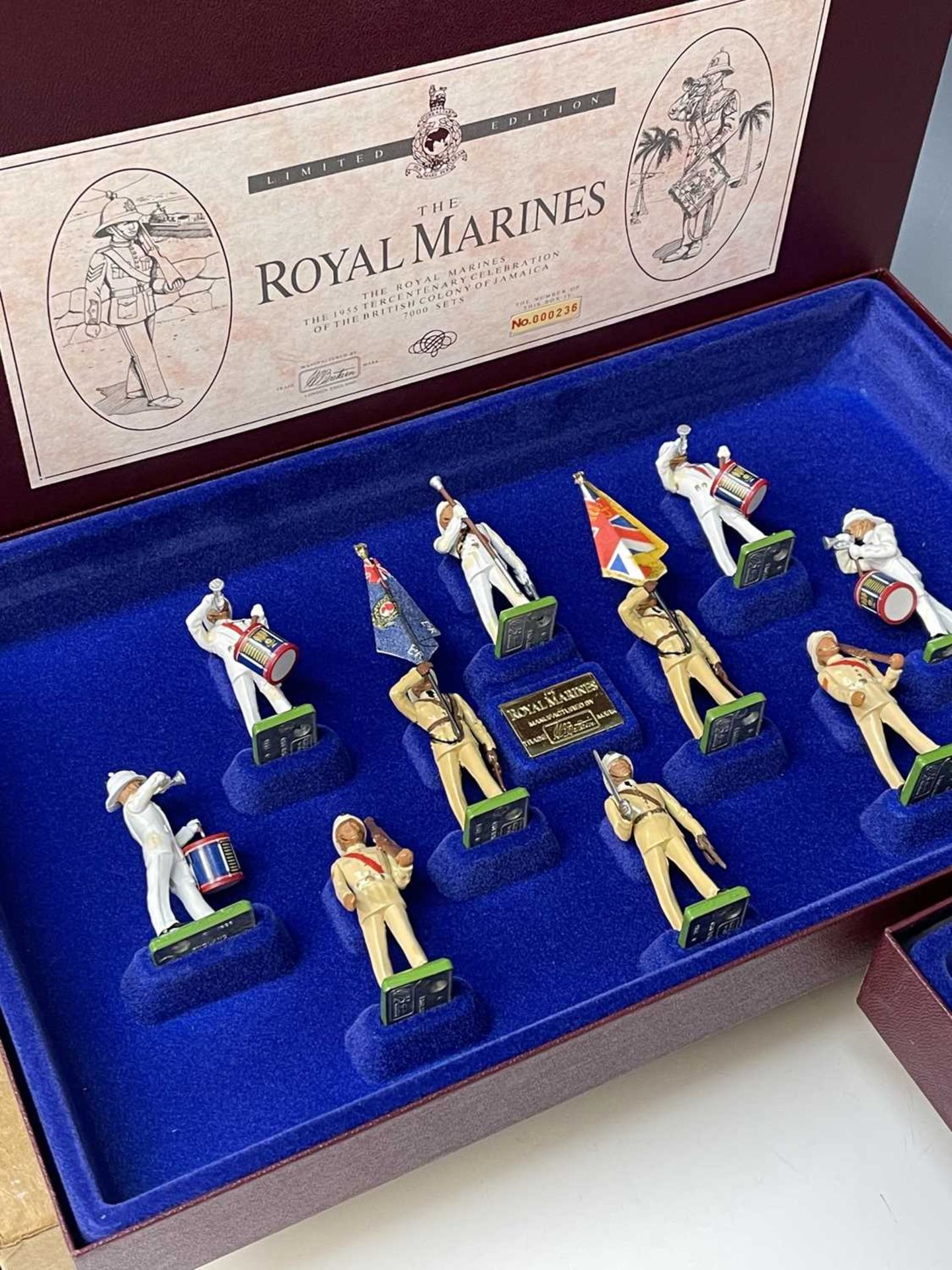 Britains - Royal Marines and Parachute Regiment sets 5190 and 5289 - boxed. 20 figures in total. - Image 3 of 5