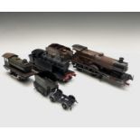 0 Gauge Locomotives (x3). Comprising "Live Steam" 0-6-0T LMS Jinty locomotive, Hornby no. 1185 LMS