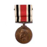 Police-Special Constabulary Long Service Medal (x1) A King George VI Fid Def pattern awarded to
