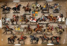 Cavalry Through The Ages - A box containing 24 lead mounted Delprado Cavalry figures from 2nd