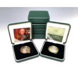 Great Britain Silver Proof £2 coins All with certificates in boxes of issue - 2007 Abolition of