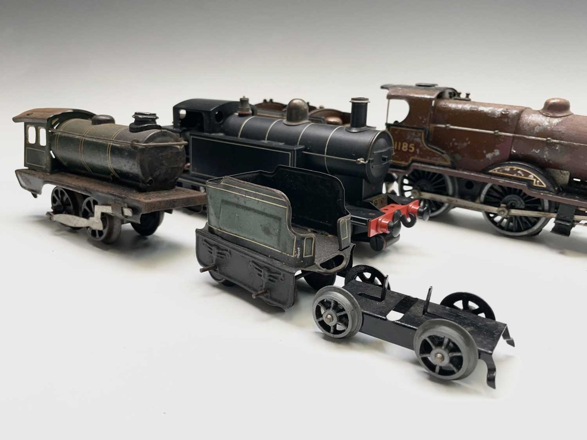 0 Gauge Locomotives (x3). Comprising "Live Steam" 0-6-0T LMS Jinty locomotive, Hornby no. 1185 LMS - Image 9 of 14