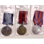 Metropolitan Police Medals Trio. A bronze 1897 Queen Victoria, a 1902 King Edward VII and a silver