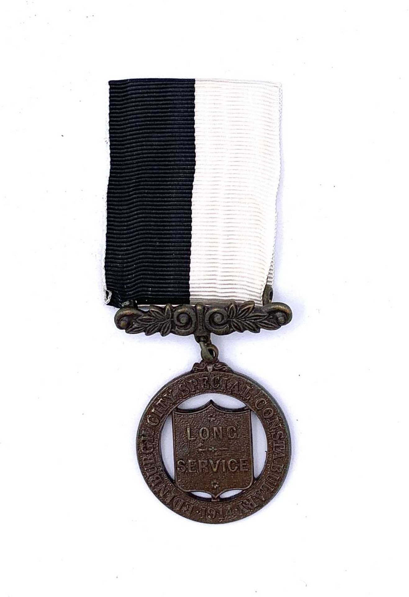 Police - Edinburgh City Police Long Service Special Constabulary 1914 Medal complete with ribbon.