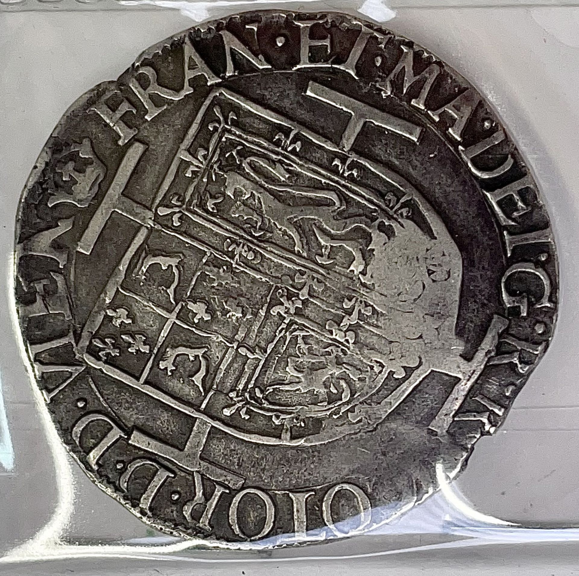 Scotland James VI Revaluation of 1578 (1567-1625) counterstamp on 1558 Mary and Francis Arteston. - Image 4 of 8