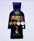 Medals - A group of 4 x World War 2 Medals Lot comprisees: 1939-1945 Star, Africa Star, Defence