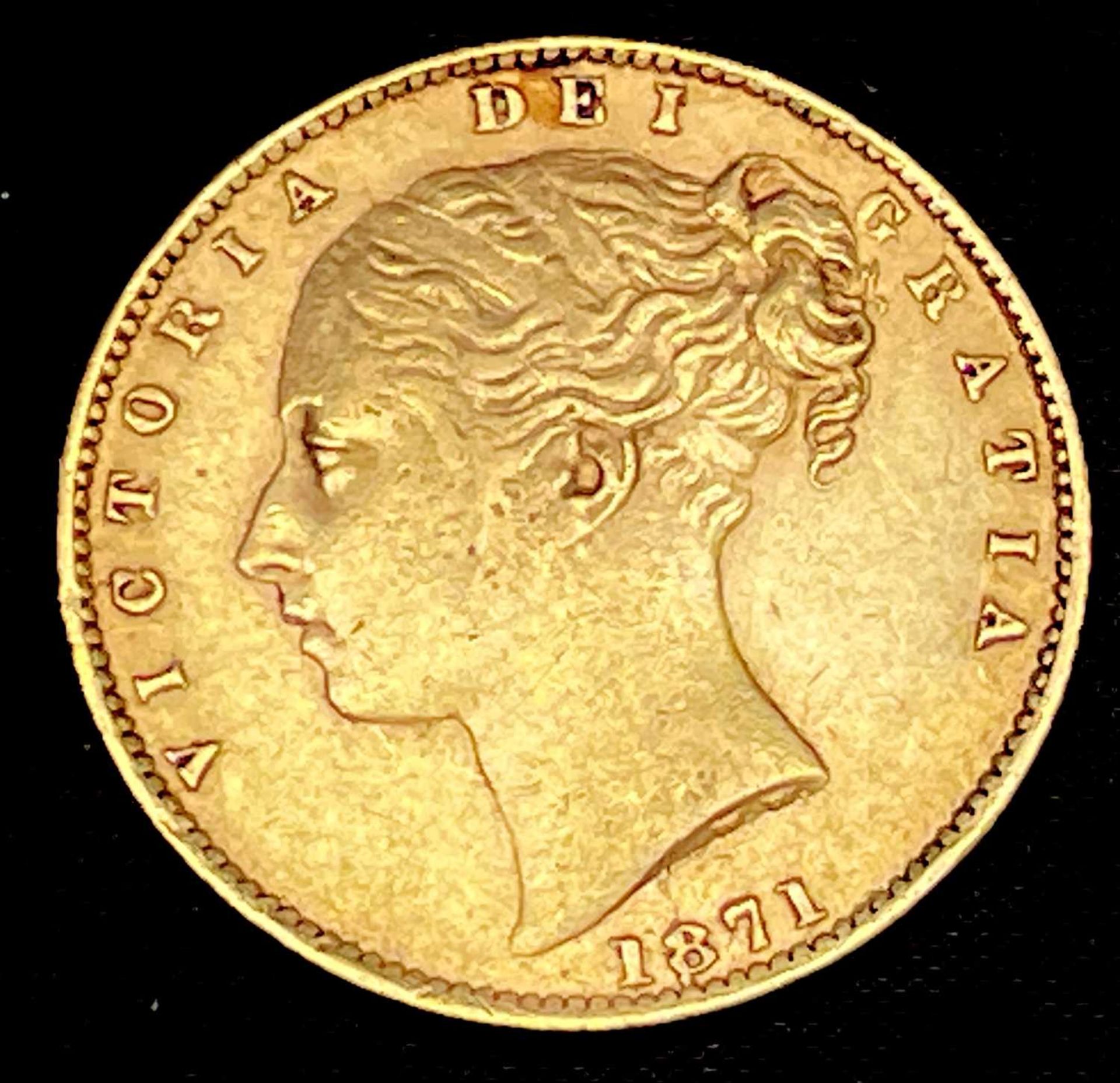 Great Britain Gold Sovereign 1871 Die no.2 Shield Back Condition: please request a condition - Image 4 of 4