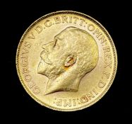 Great Britain Gold Sovereign 1918 George V. C (Ottawa Mint mark) Condition: please request a