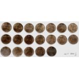 1933 Halfpennies x 19 All e/f to Unc. Condition: please request a condition report if you require