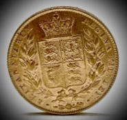 Great Britain Gold Sovereign 1846 Queen Victoria Shield Back Condition: please request a condition