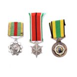 South Africa / South African Homelands (x3). Comprising: 1) Silver Police medal for Combating