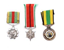 South Africa / South African Homelands (x3). Comprising: 1) Silver Police medal for Combating