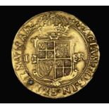 Great Britain Gold Unite - James I Coronet Mint mark 1607 - 1609. Attractive coin but holed.