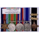 Police Medal etc Group (x5) Comprising: Long Service Medal (Queen Elizabeth) plus 1939/45 Star,