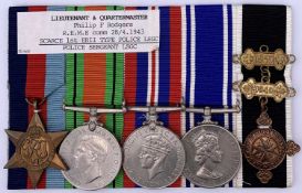 Police Medal etc Group (x5) Comprising: Long Service Medal (Queen Elizabeth) plus 1939/45 Star,