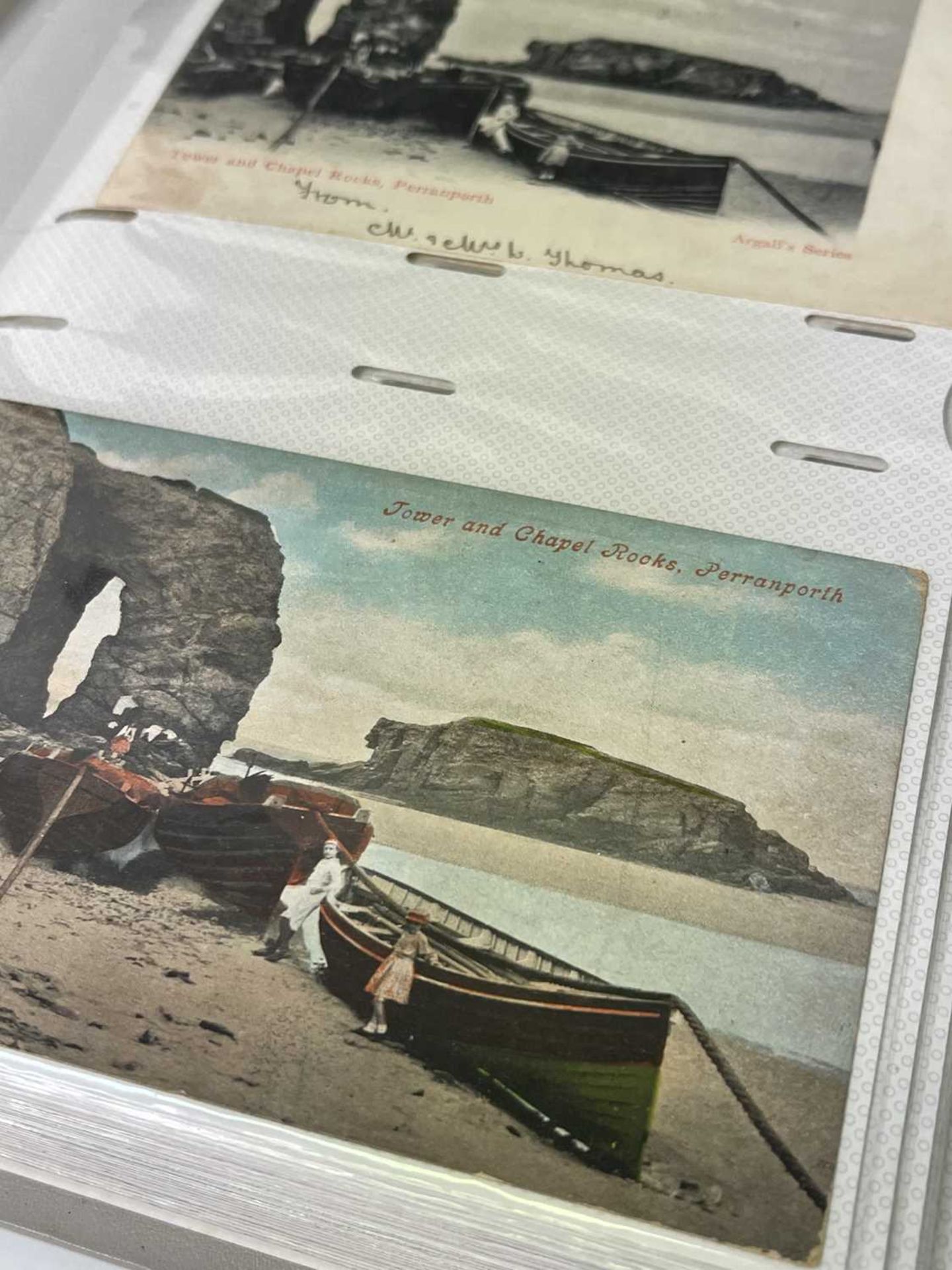 Postcards - Cornish Interest. Three postcard albums containing in excess of 300 postcards of - Image 3 of 4