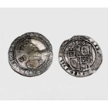 James I, Sixpences x 2. 1603 F, slight crease, m.m Thistle; 1606 F, m.m Rose, slightly trimmed.