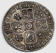 Great Britain Silver 6d George I A superb 1726 small roses and plumes 6d circa EF. Condition: please