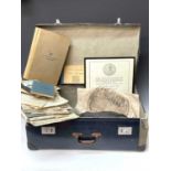 Royal Air Force Uniform, Maps and Ephemera. A large case containing an RAF lightweight flying suit