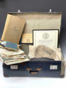 Royal Air Force Uniform, Maps and Ephemera. A large case containing an RAF lightweight flying suit