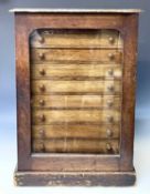 Collectors Cabinet. A 10 draw coin/general Collectors Cabinet - 27" x 19" x 13". Each drawer is