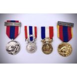 French Police Medals. Silver 2nd Class and Gold Class, Gendarmerie - silver and gold. Condition: