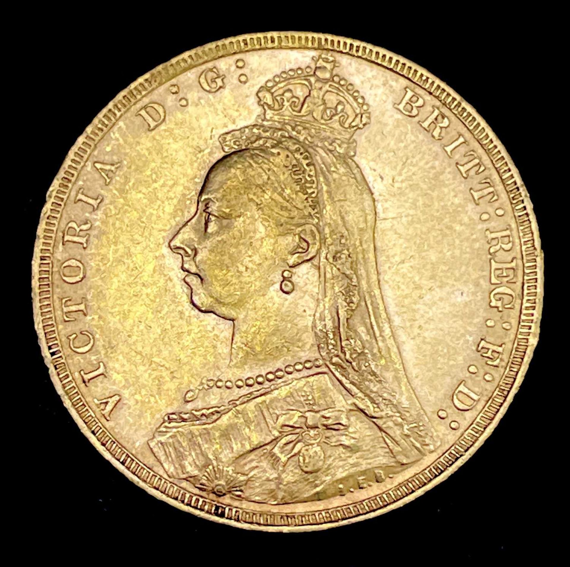 Great Britain Gold Sovereign 1891 EF Jubilee Head Condition: please request a condition report if - Image 2 of 2