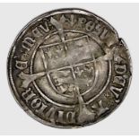 Henry VII 1505-09 Profile Groat, regular issue, mm. Pheon. Slight crease. Condition: please