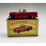 Lesney - Matchbox Toy no 50. Commer pick-up, red and grey body, B.P.W. mint boxed. Condition: please