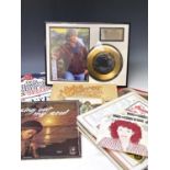 John Denver signed L.P. Record and other vinyl / memorabilia from 1970's/1980's. Comprising "John