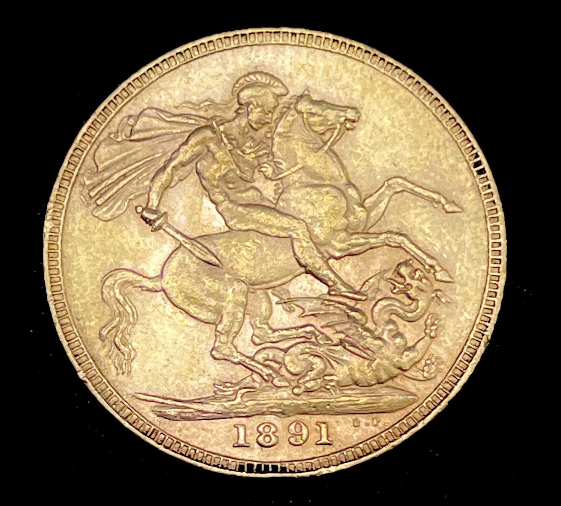 Great Britain Gold Sovereign 1891 EF Jubilee Head Condition: please request a condition report if