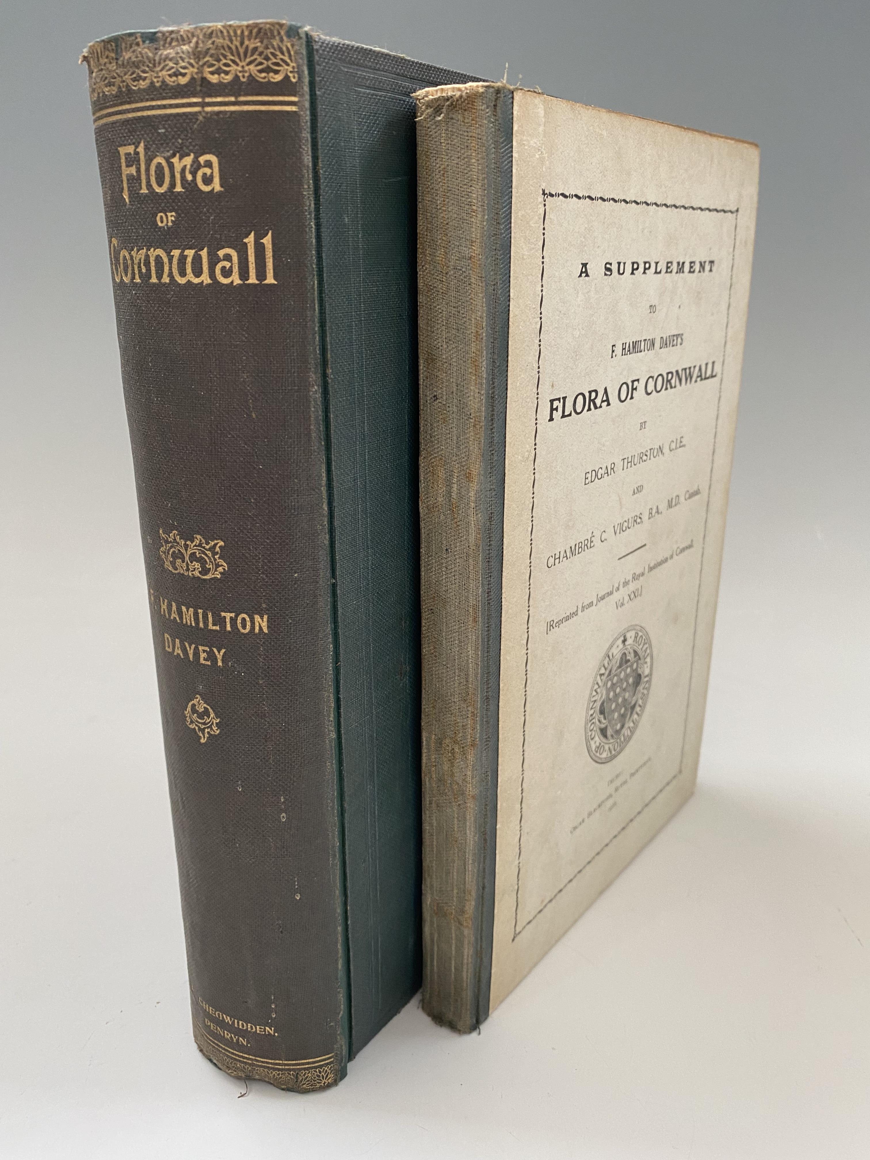 F. HAMILTON DAVEY. 'Flora of Cornwall Being an Account of the Flowering Plants and Ferns Found in