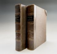 FORTESCUE HITCHINS and SAMUEL DREW. 'The History of Cornwall.' Two vols, half calf worn, craked