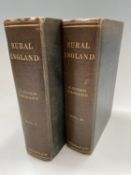 H. RIDER HAGGARD. 'Rural England.' Two voumes, original cloth, spine ends rubbed, watermarks to