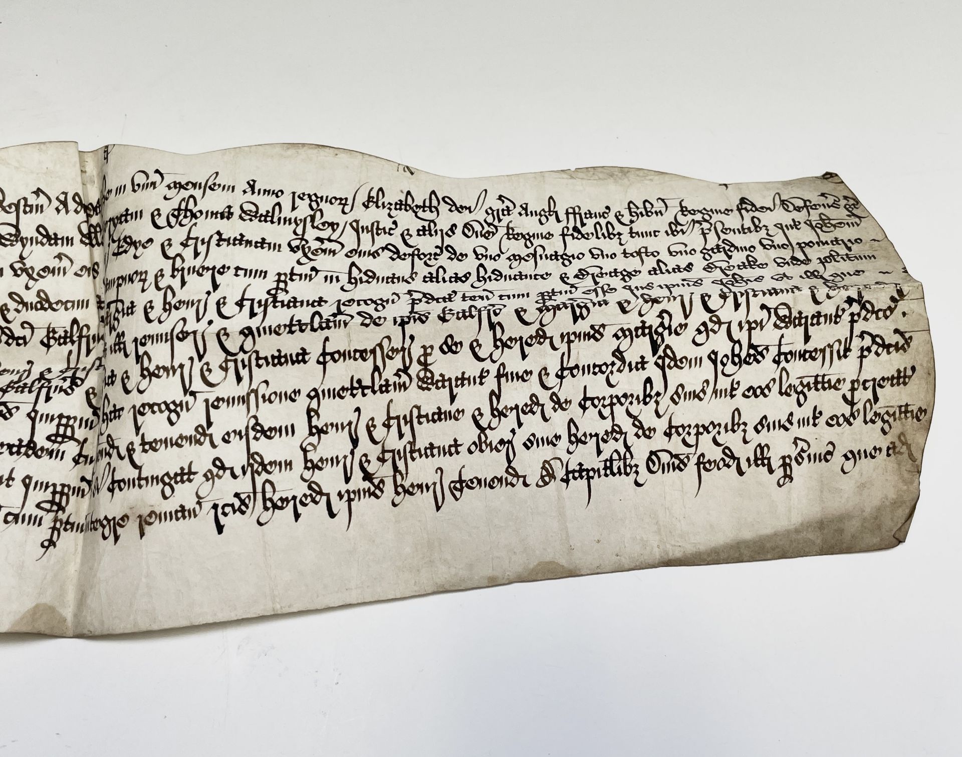 ENYS-GALPIN Two rare Elizabethan Indentures dated 1588. Condition: please request a condition report - Image 5 of 11