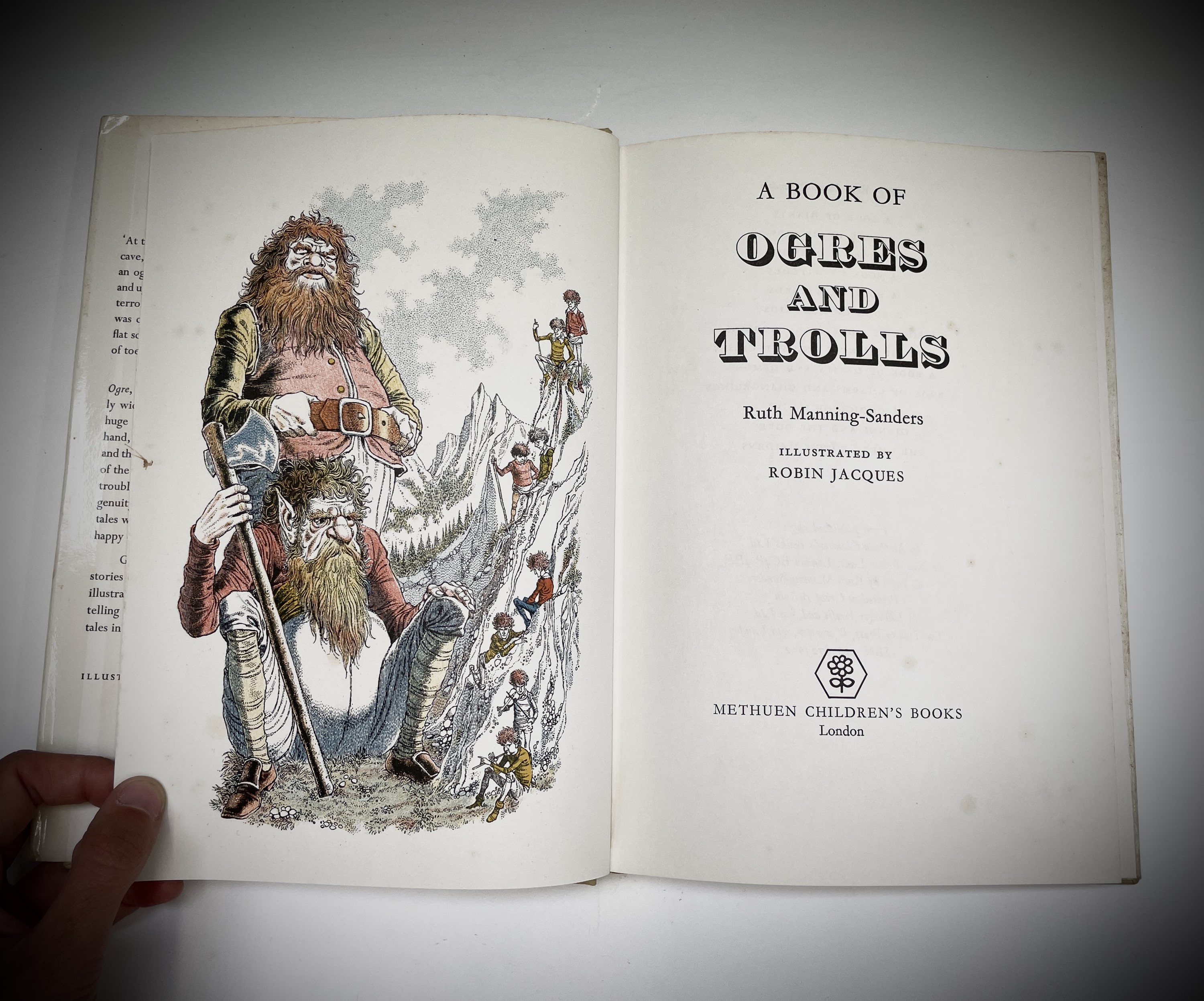 RUTH MANNING-SANDERS. 'A Book of Ogres and Trolls.' First edition, original illustrations by Robin - Image 3 of 5