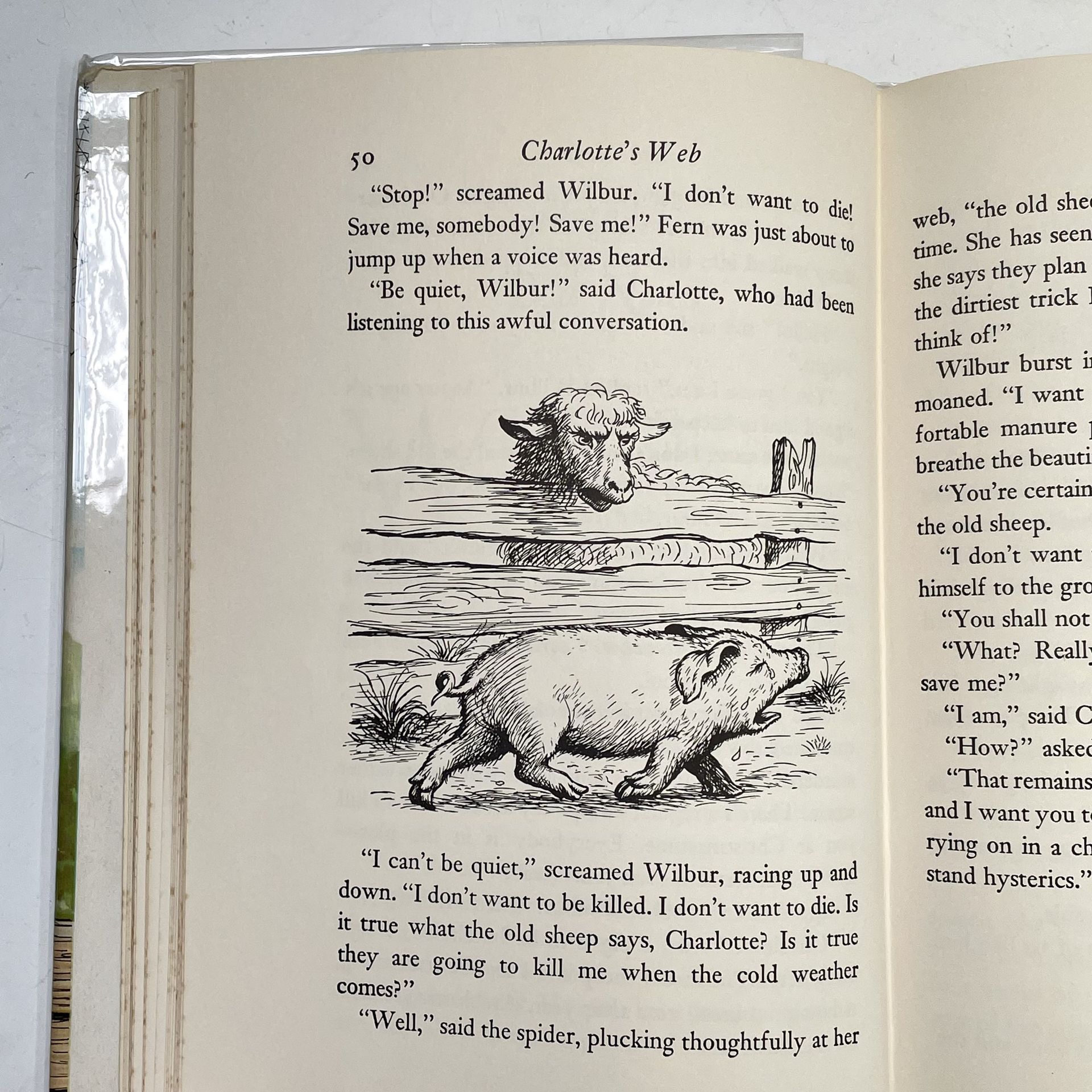 E. B. WHITE. 'Charlotte's Webb.' First edition, clipped dj but with price still apparent, foxing - Image 4 of 6