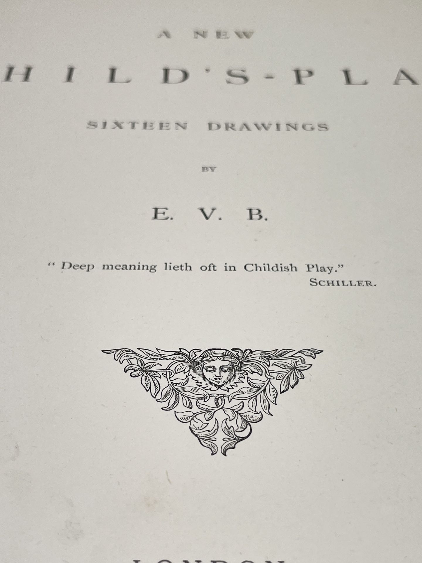 ELEANOR VERE BOYLE. 'A New Child's-Play.' Sixteen Drawings by EVB, first edition, photographed - Image 6 of 18