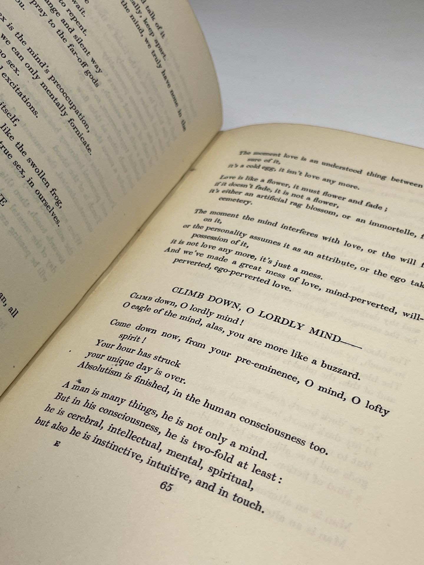 D. H. LAWRENCE. 'Pansies.' Cloth backed boards, small stain on first three pages, 1929, g; T. S. - Image 9 of 14