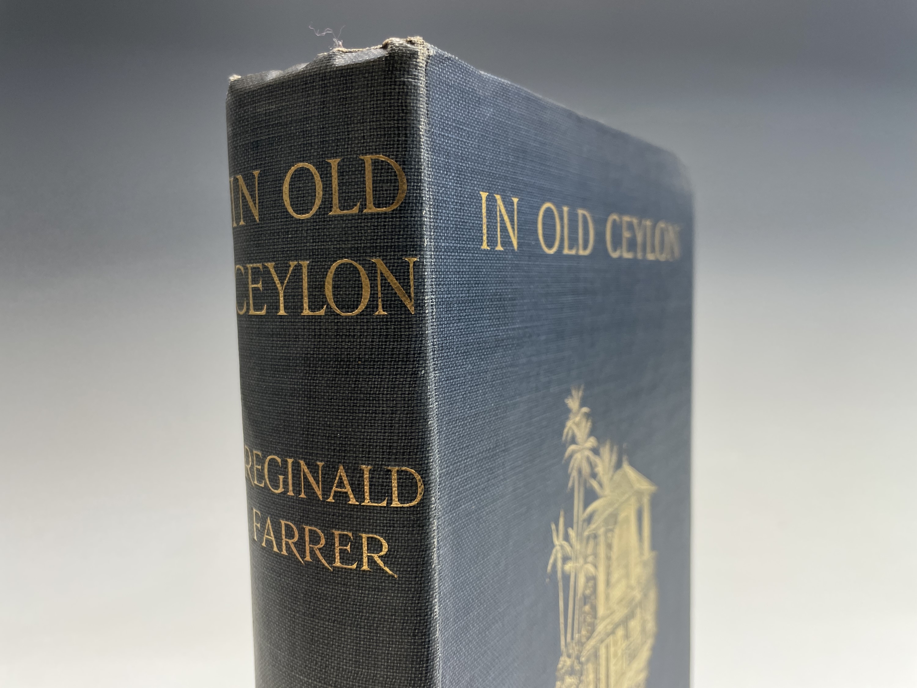REGINALD FARRER. 'In Old Ceylon.' First edition, original decorative gilt cloth, leaves uncut with - Image 12 of 16