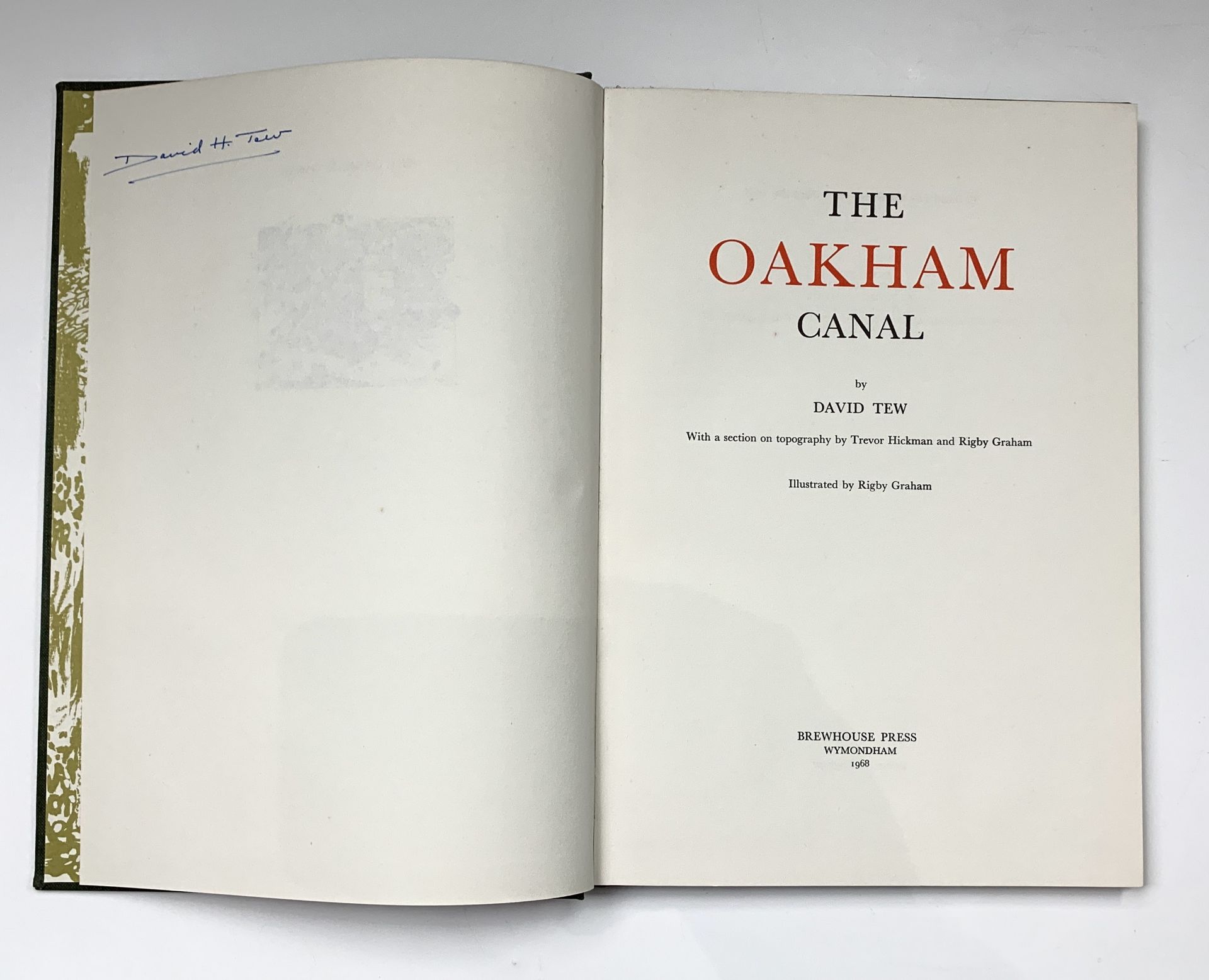 DAVID TEW. 'The Oakham Canal.' Signed author, ltd edn, Illustrated by Rigby Graham, Two postcards - Image 8 of 12