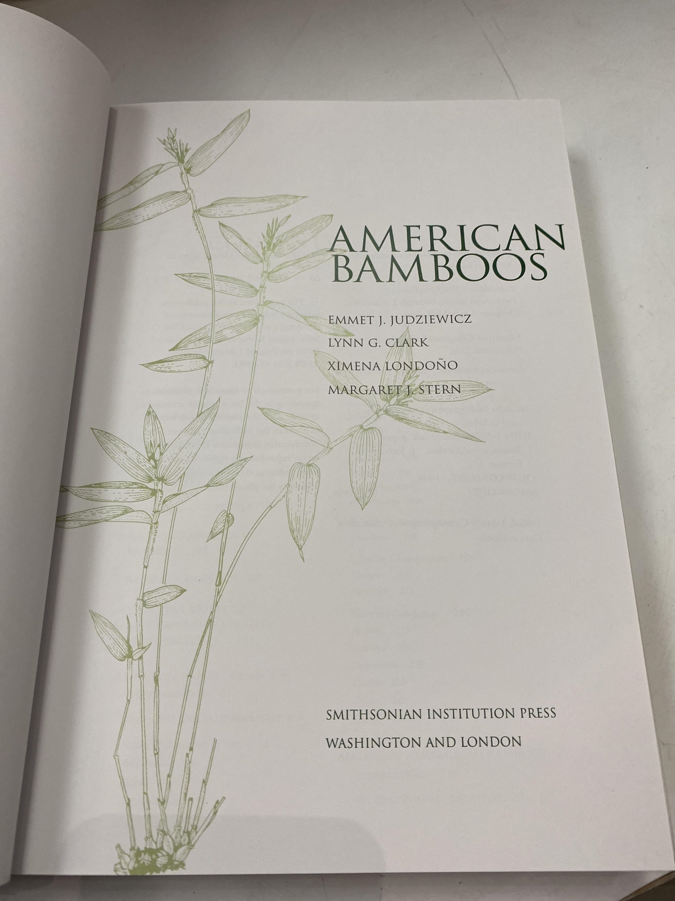 EMMET J. JUDZIEWICZ et al. 'American Bamboos'. 1st edition, original cloth, unclipped dj, - Image 3 of 9