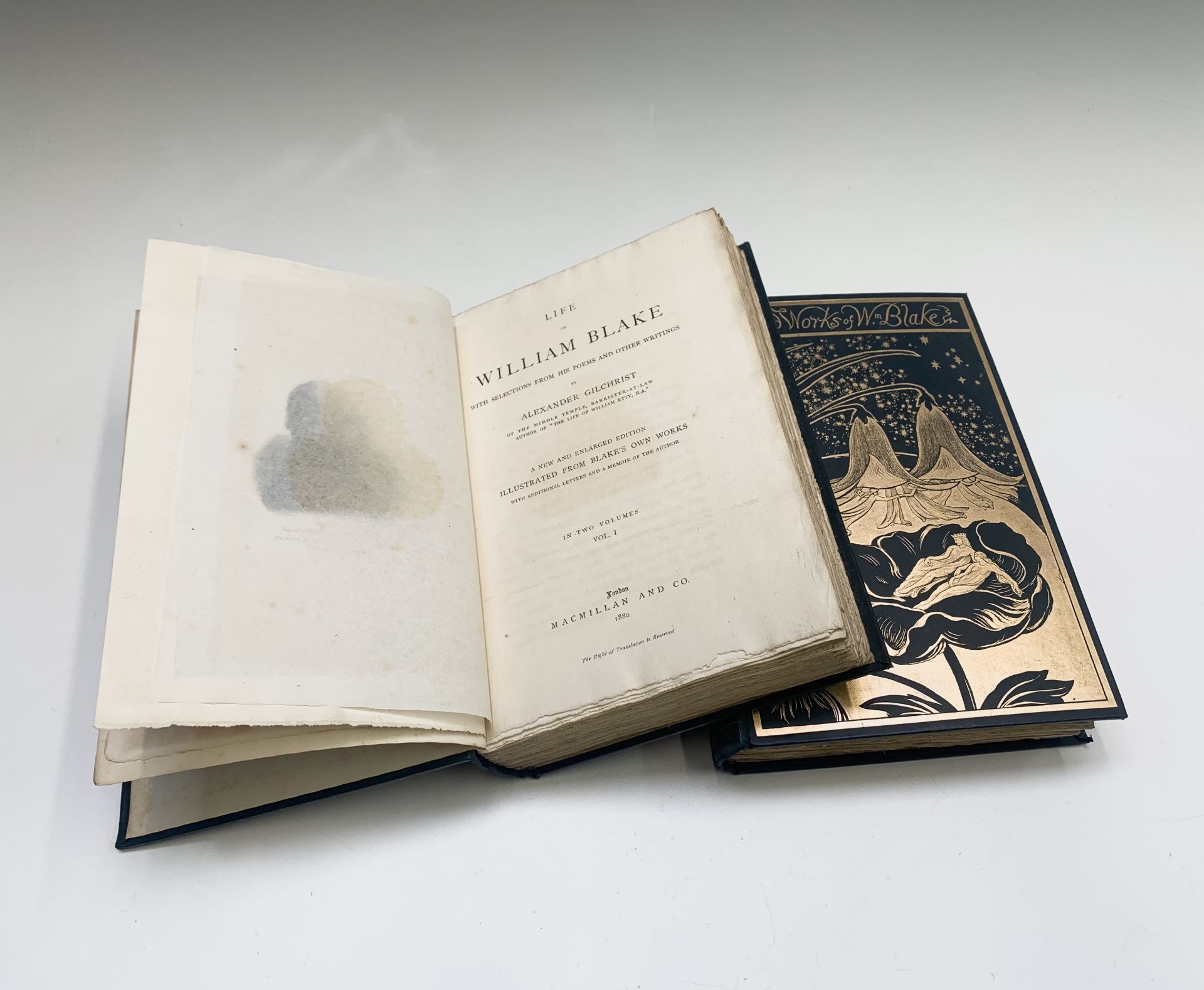 WILLIAM BLAKE. 'Life of William Blake....by Alexander Gilchrist'. New and enlarged 2nd Edition, 2 - Image 14 of 14