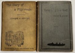 JEROME K. JEROME. 'Three Men in a Boat'. First edition, original cloth, spine cloth loose, front