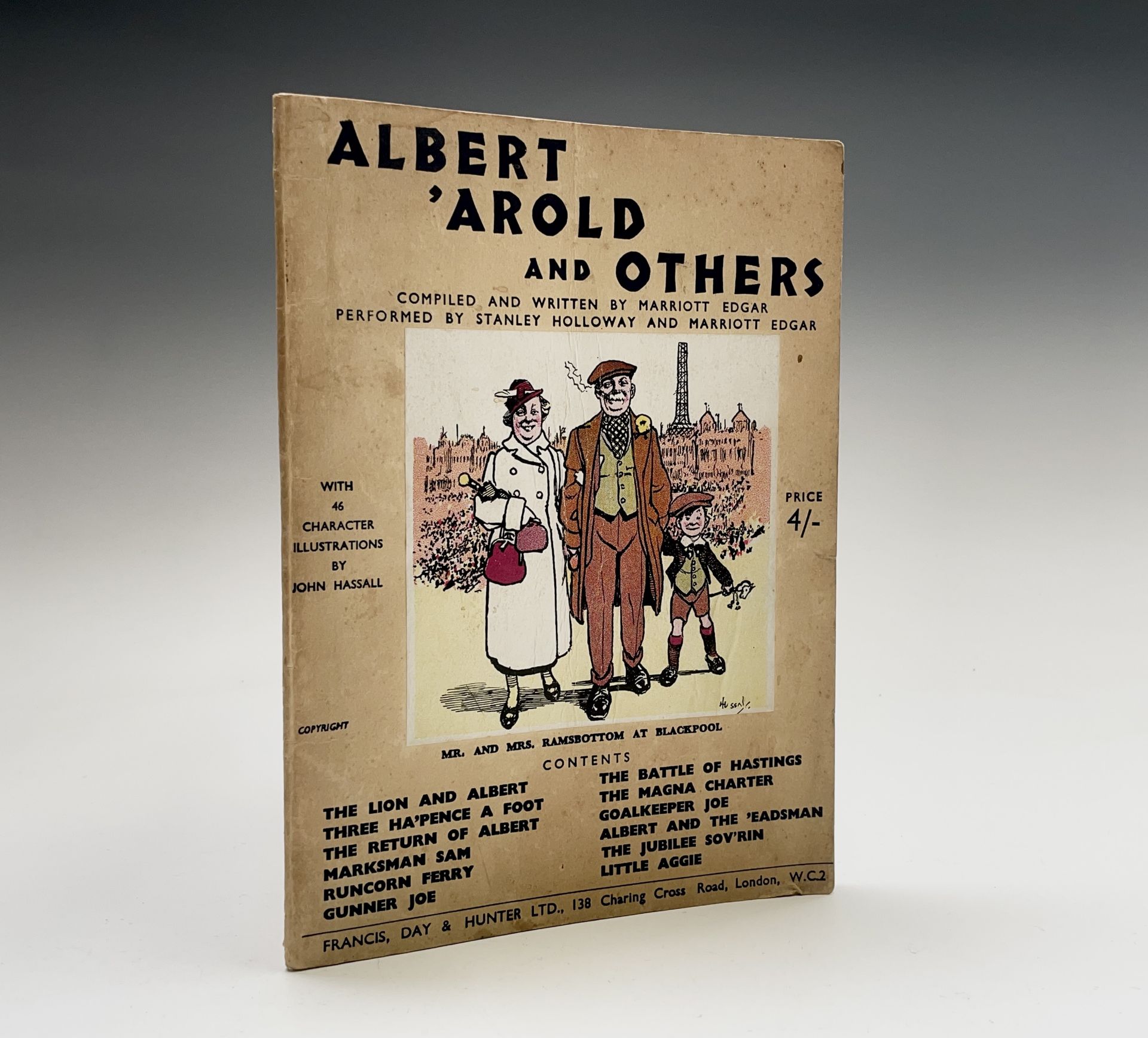 MARRIOTT EDGAR. 'Albert Arold and Others compiled and written by Marriott Edgar. Performed by