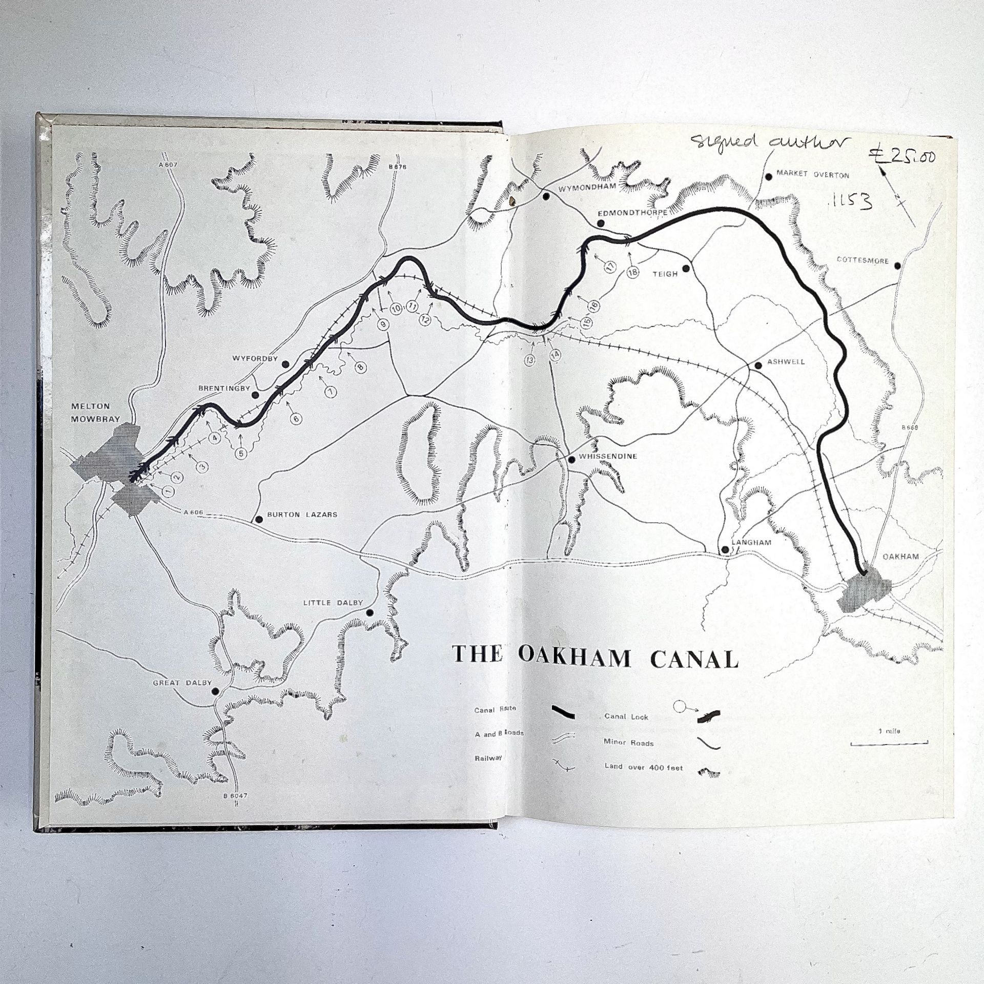 DAVID TEW. 'The Oakham Canal.' Signed author, ltd edn, Illustrated by Rigby Graham, Two postcards - Image 12 of 12