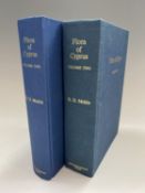 R. D. Meikle. 'The Flora of Cyprus'. First edition, two volumes, original cloth, Robert Maclehose