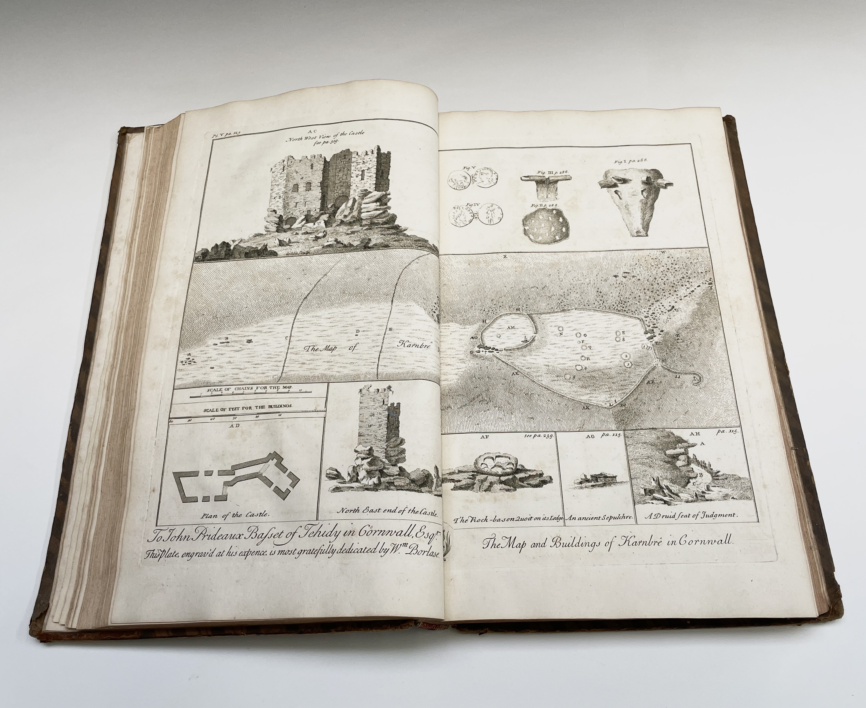 WILLIAM BORLASE. 'Observations on the Antiquities and Monuments of the County of Cornwall.' First - Image 13 of 13