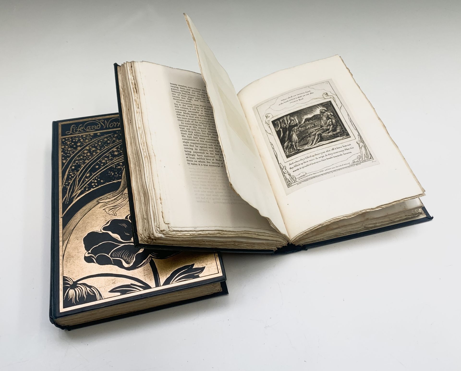 WILLIAM BLAKE. 'Life of William Blake....by Alexander Gilchrist'. New and enlarged 2nd Edition, 2 - Image 11 of 14