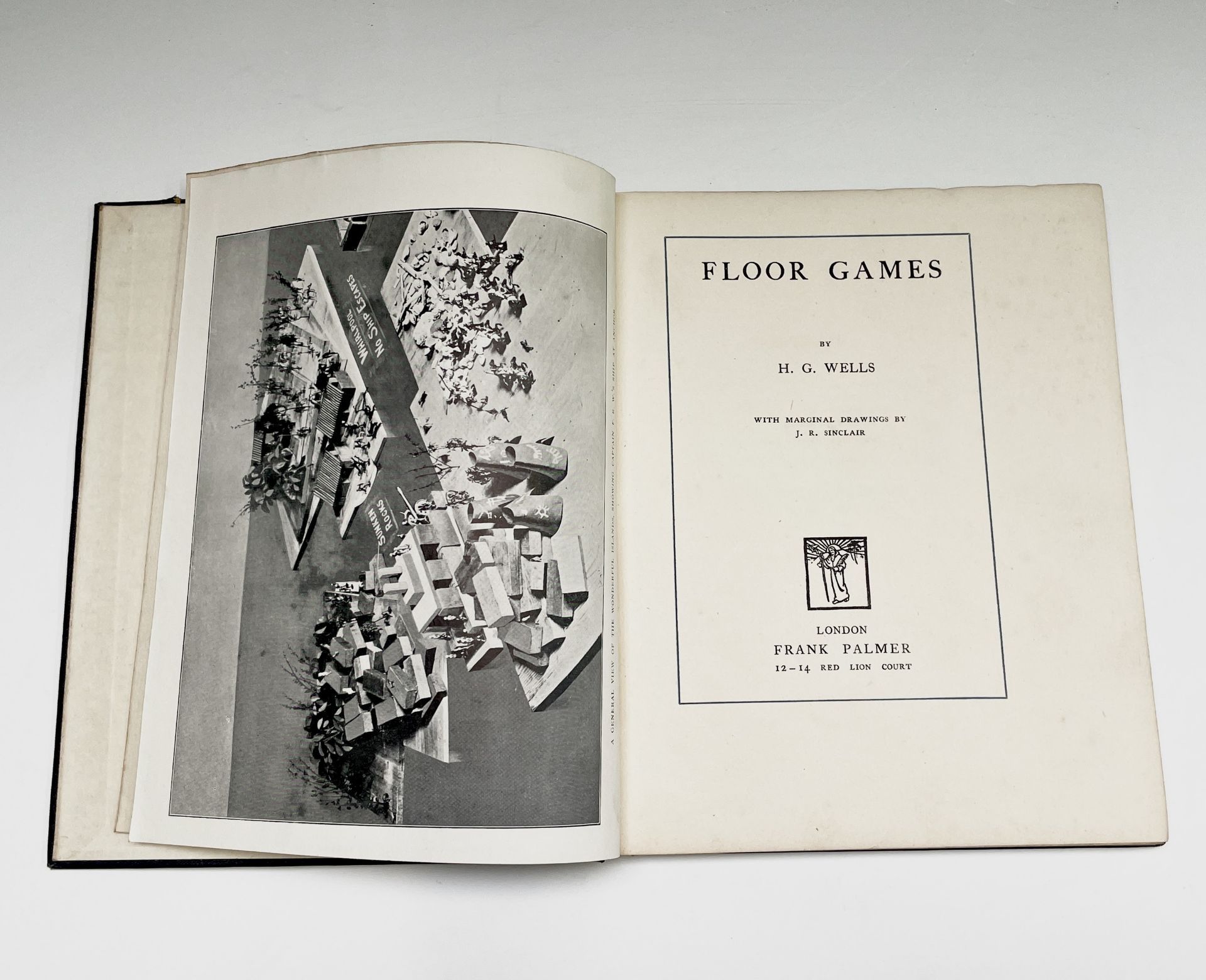 H. G. WELLS. 'Floor Games.' Photographic plates complete plus drawings by J R Sinclair, orig - Image 2 of 7